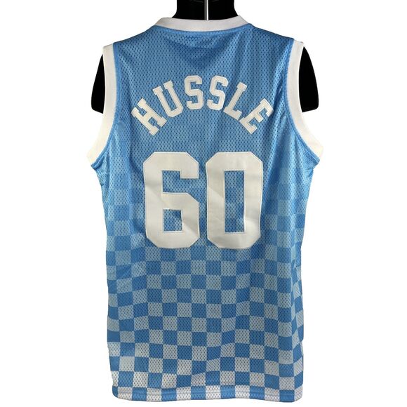 Mens Headgear Classics Crenshaw Nipsey Hussle Stitched Mesh Jersey Size XL Blue - Picture 4 of 8